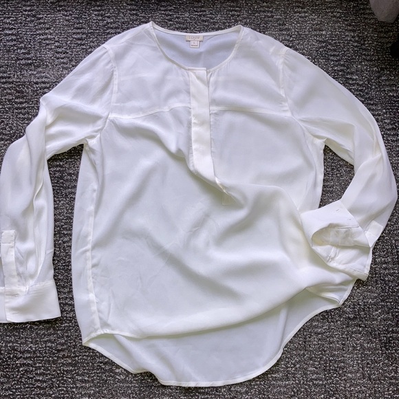 J. Crew Tops - 🍦 J Crew perfect popover tunic cream size large